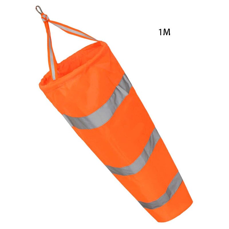 Windsock with Reflective Belt - Nylon Weatherproof Wind Sock for Outdoor Wind Measurement: 1M