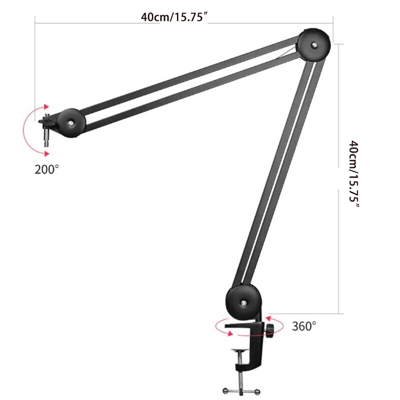 Support de bras de Microphone pour boule de neige bleue, support de micro, Clip réglable, support de bras de ciseaux pour boule de neige bleue, boule de neige bleue