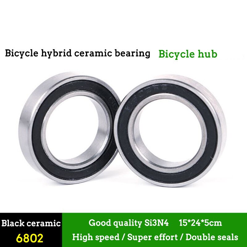 1pair High Speed Bike Bicycle Hub Hybrid Ceramic Bearing For MTB Mountain Bike Road cycling For Bike Hubs: 6802