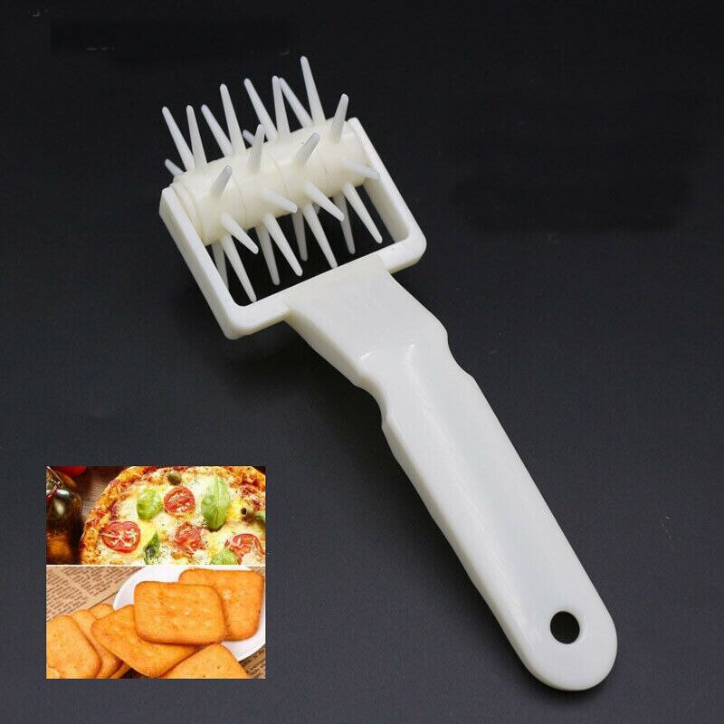 Pizza Koekjes Deeg Roller Embossing Lattice Cutter Plastic Pastei Naald Wielen Cutter Bakken Gereedschap Perforator