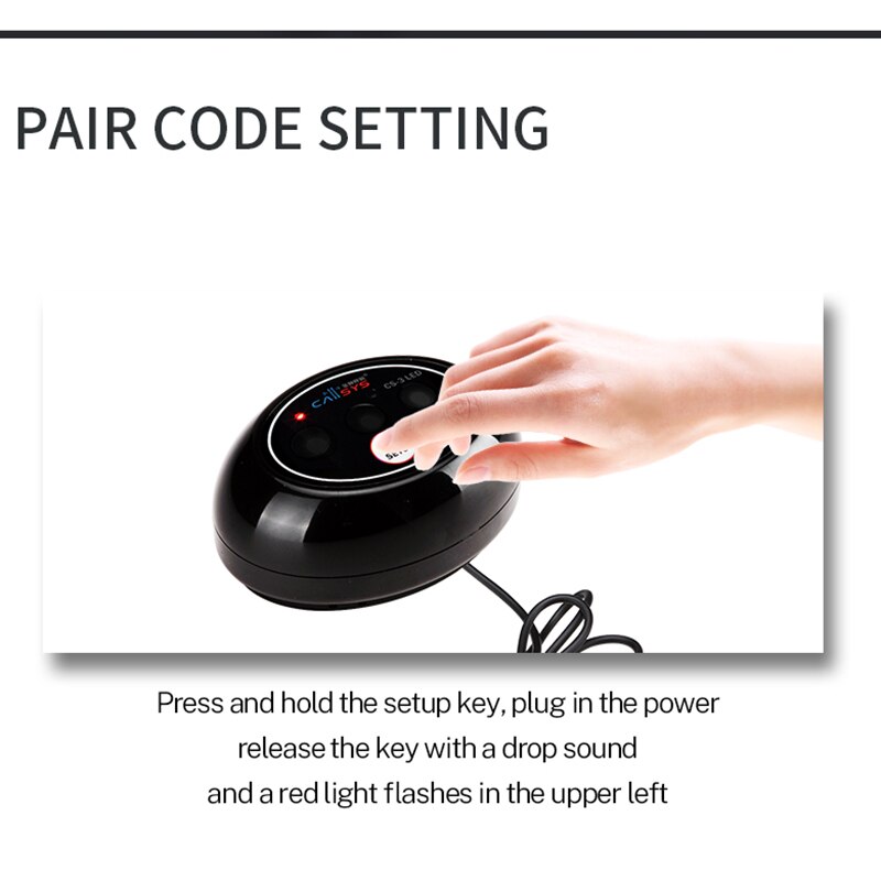 BYHUBYENG Office Wireless Receiver Pager Display Atencion Al Atendimento Ao Cliente Contactar Biuro Botao Sem Fio Call Customer