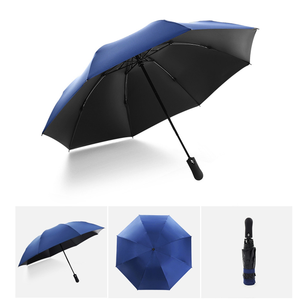 Vindtätt uv-skydd inverterat paraply omvänt fällbart paraply uppgradering 101*64cm automatisk hopfällbar paraply  w30619: Lb