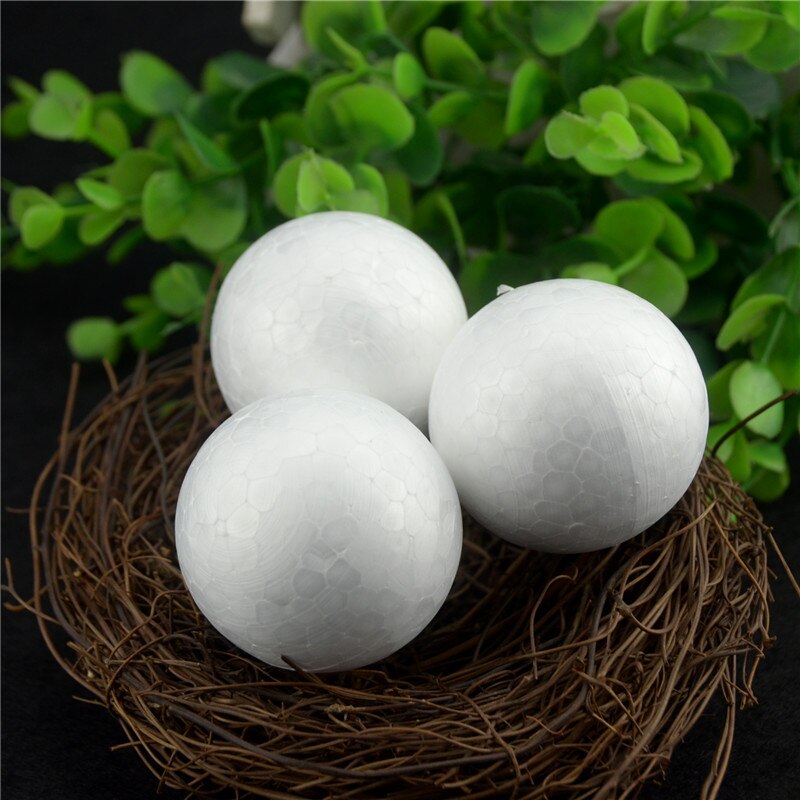 30PCS/Lot 50MM Modelling Polystyrene Styrofoam Foam Ball White Craft Balls For DIY Christmas Party Decoration Supplies