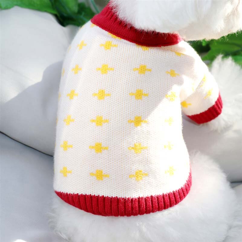 Pull tricoté pour chien, Yorkshire, Teddy, petit chiot, Schnauzer, Bichon VIP, poméranien, vêtements pour animaux de compagnie