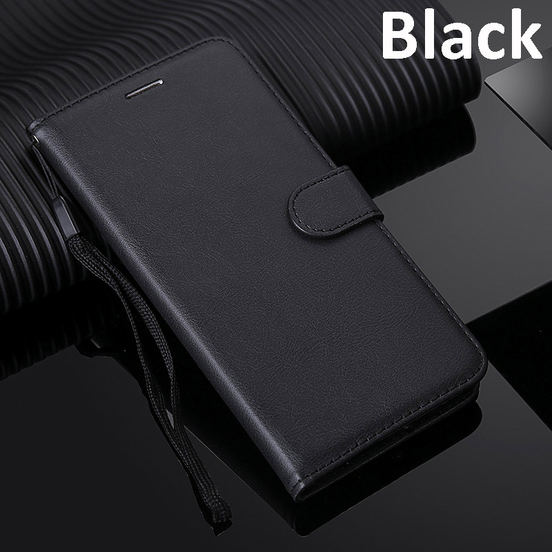 Funda cartera para LG K8 Lte K350 K350E K350N 5,0 "funda de cuero para teléfono para LG K7 bolsa versiones para LG K8 funda sólida: For LG K8 / KTCS-Black