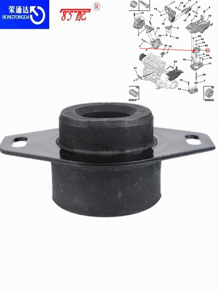 Motor elástico soporte frontal izquierda 184451, 184434, 96104506, 184468, 184436 para Citroen Peugeot BERLINGO/C4/C5/C8/DS/307/308/3008