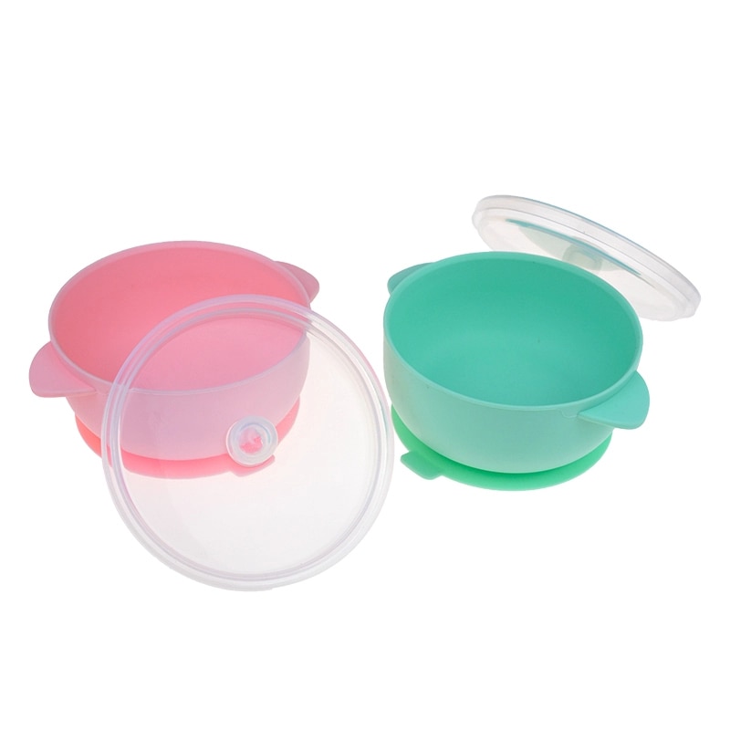 Baby Feeding Bowl Silicone Tableware for Kids Suction Bowl Baby Plate BPA Free Silicone Kids Toddler Assist