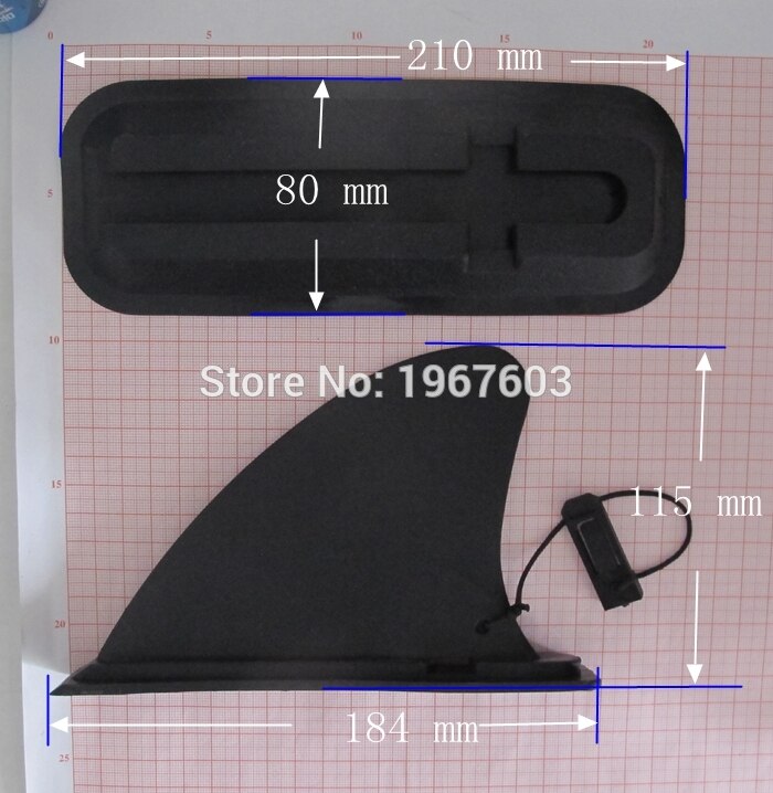 Removable Small Single Surf Fins for inflatable Stand up paddle board, surfboard Center fins with fin box