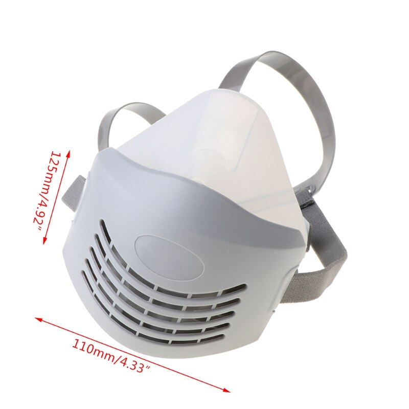Siliconen Ademend Respirator Anti-stof PM2.5 Masker Gezicht Mond Cover Katoen X3UF