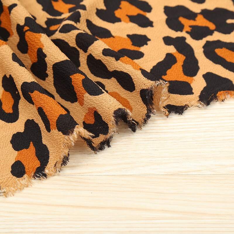 Stof til skjorter af leopard-print polyester stof eksploderede i efteråret og vinteren huayao trykt stof chiffon stof