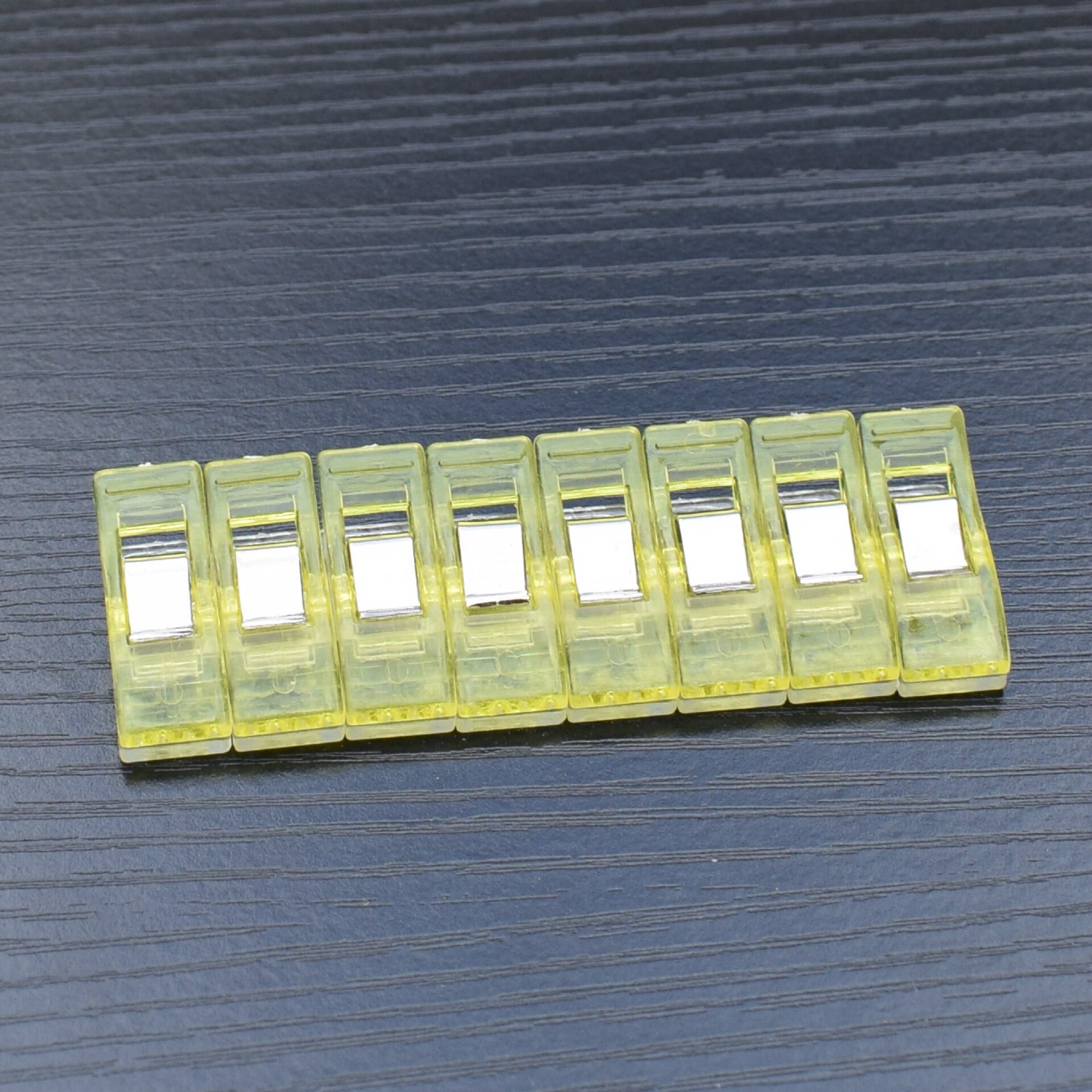 Pinzas de plástico Multicolor para trabajos, pinzas de tela, herramientas de costura de dobladillo, accesorios de costura, 20 unids/paquete: 20pcs Yellow