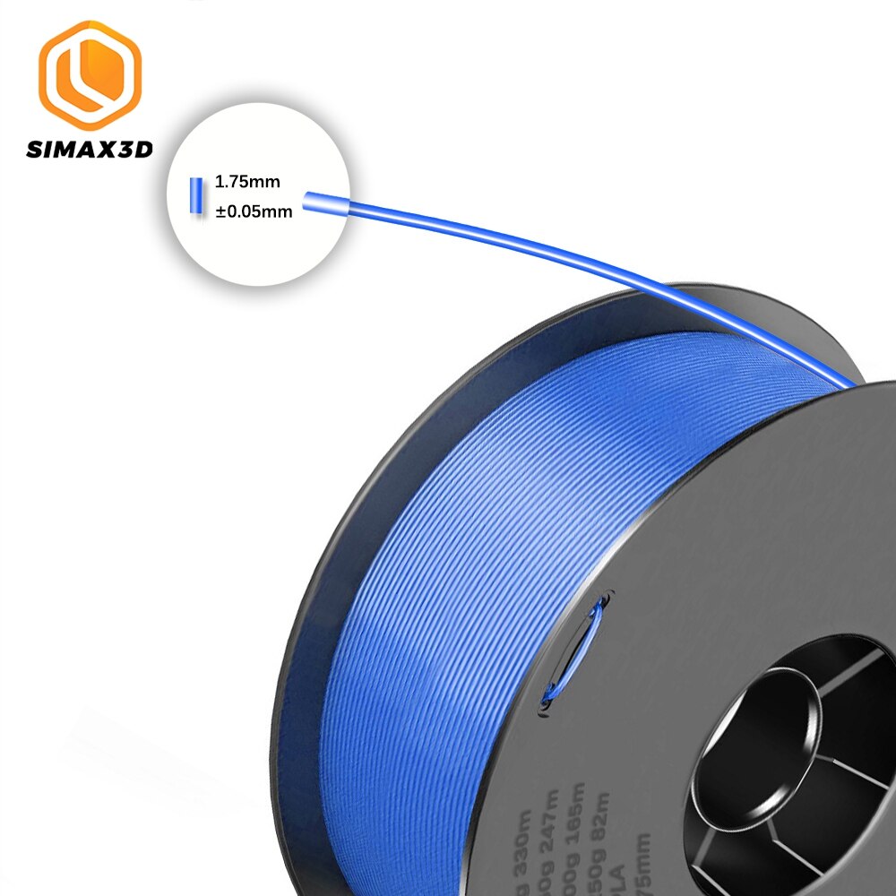 SIMAX3D 1.75mm PLA filament consumables 3D printer parts extruded plastic spool mpressora with all biodegradable resin