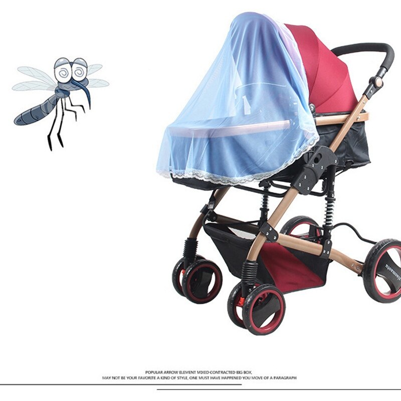 Kinderwagen Wandelwagen Mosquito Insect Shield Netto Mesh Kinderwagen Accessoires Winkelwagen Klamboe Veilig Zuigelingen Bescherming