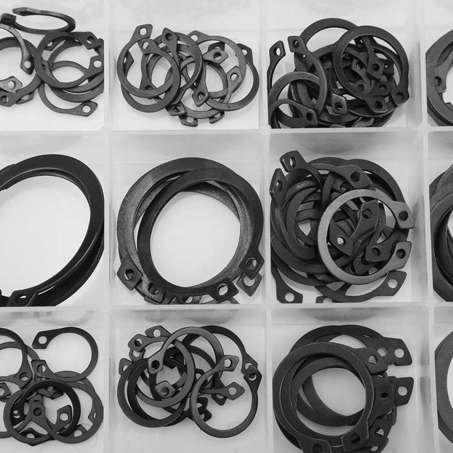 150pc Snap Retaining Circlip Assortment Kit 3mm - 32mm 18 Sizes with Box SG