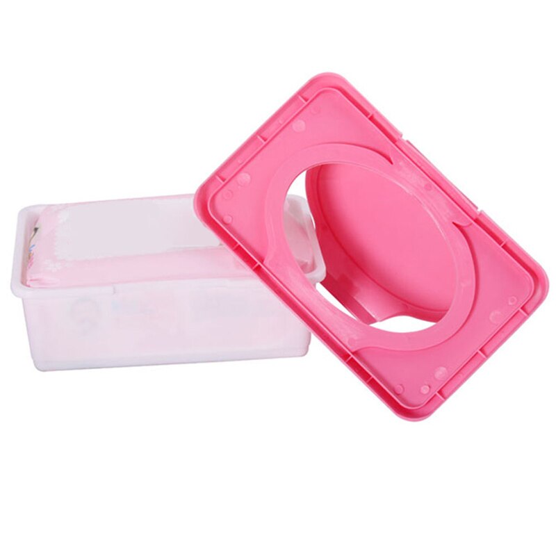 1pc 80 Sheets Dry Wet Tissue Paper Box Stroller Portable Plastic Baby Wipes Napkin Press Tissue Case Holder Container Baby Care
