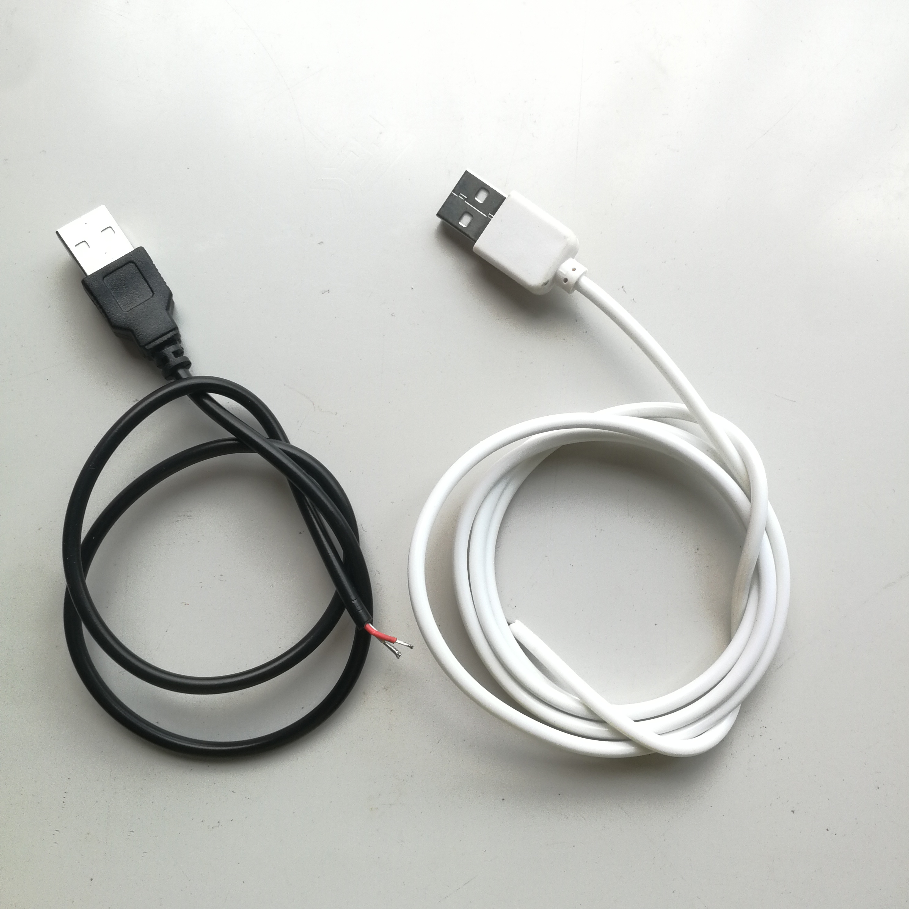 30 Cm 50 Cm 100 Cm Usb Led Connector Kabel Lijn 2pin Usb Socket Power Sluit Wire Connectoren Voor DC5V enkele Kleur Led Strip Licht