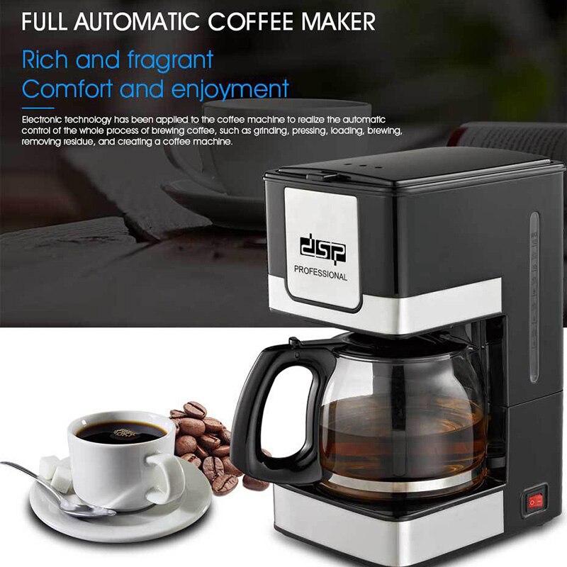 1.5L large-capacity Automatic Electric American Drip Coffee Machine For Home Office Espresso Coffee Maker Kitchen Appliance