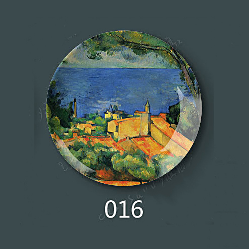 8 "Inch 20.5Cm Diameter Paul Cezanne Schilderen Porselein Decoratieve Thuis Hal Muur Opknoping Plaat Arts Disc: 16