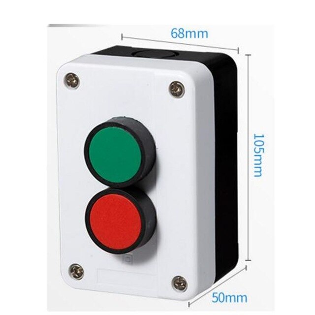 Start stop zelfsluitende waterdichte schakelaar noodstop industriële houvast control box Met pijl symbool: 2 self reset