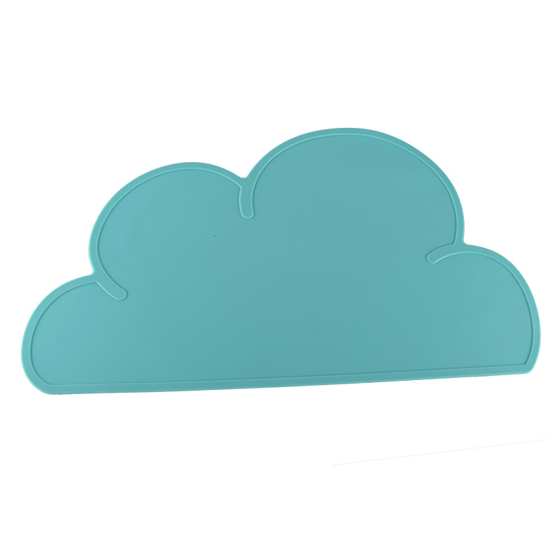Silicone Cloud Placemat Heat Pad Waterproof Table Mat Student Children Cartoon Silicone Table Mat Kitchen Gadget Easy Cleaning: 3