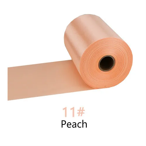 8cm/10cm/15cm de ancho 25 metros/rollo de cinta de satén champán cinta de poliéster para silla de boda/coche/decoración de costura a mano DIY