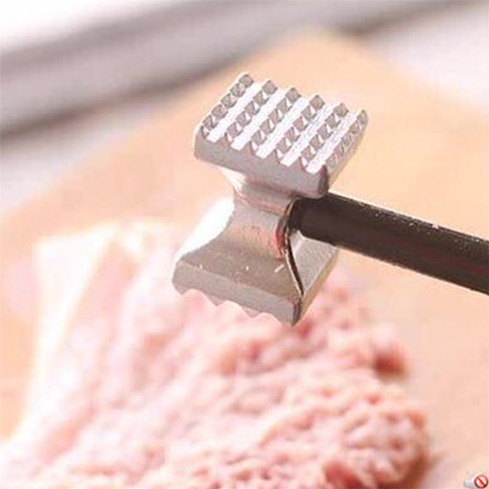 1PC Aluminum Alloy Loose Tenderizers Meat Hammer Pounders knock-sided for Steak Pork Kitchen Tools