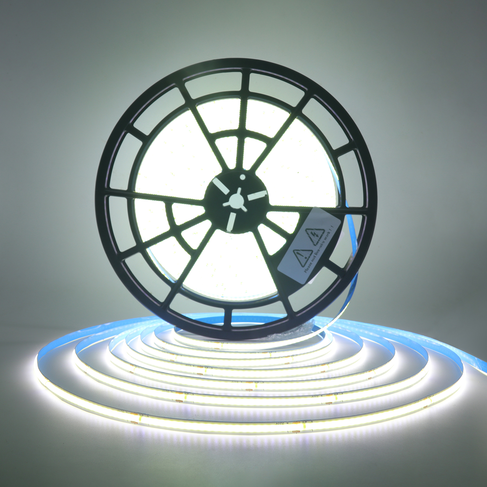 220V 5m 10m 15m 20m 50m COB LED Strip High Density 8mm PCB 240LEDs/m White/Warm White Cuttable and Flexible Ribbon Rope Light: Emitting Color8 / 11m
