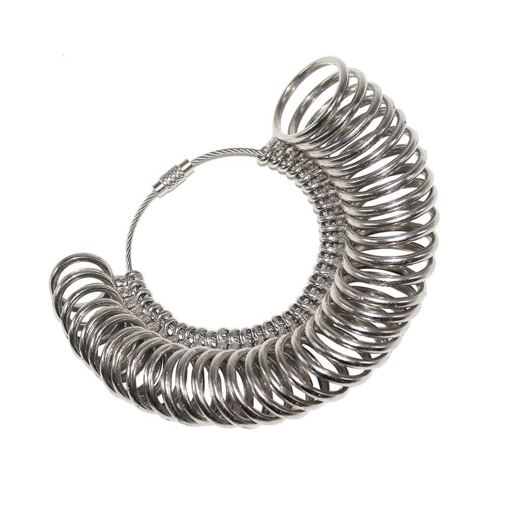 Juego de Herramientas de fabricación de joyas, mandril y anillo de hierro inoxidable, medidor de tamaños de dedo, Europa: EU sizer 41-76