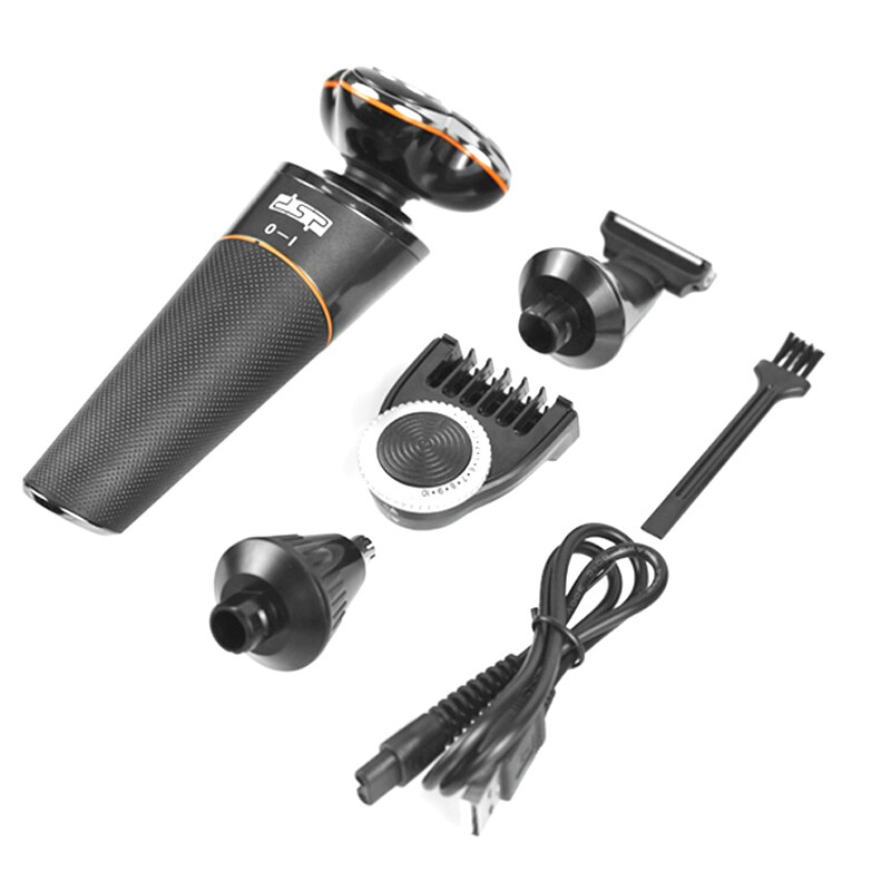 Multifunctioneel 4- in- 1 elektrisch scheerapparaat voor nat en droog scheren voor mannen, gezichts- en lichaamsscheerapparaat, oplaadbaar elektrisch scheerapparaat, baardscheerapparaat