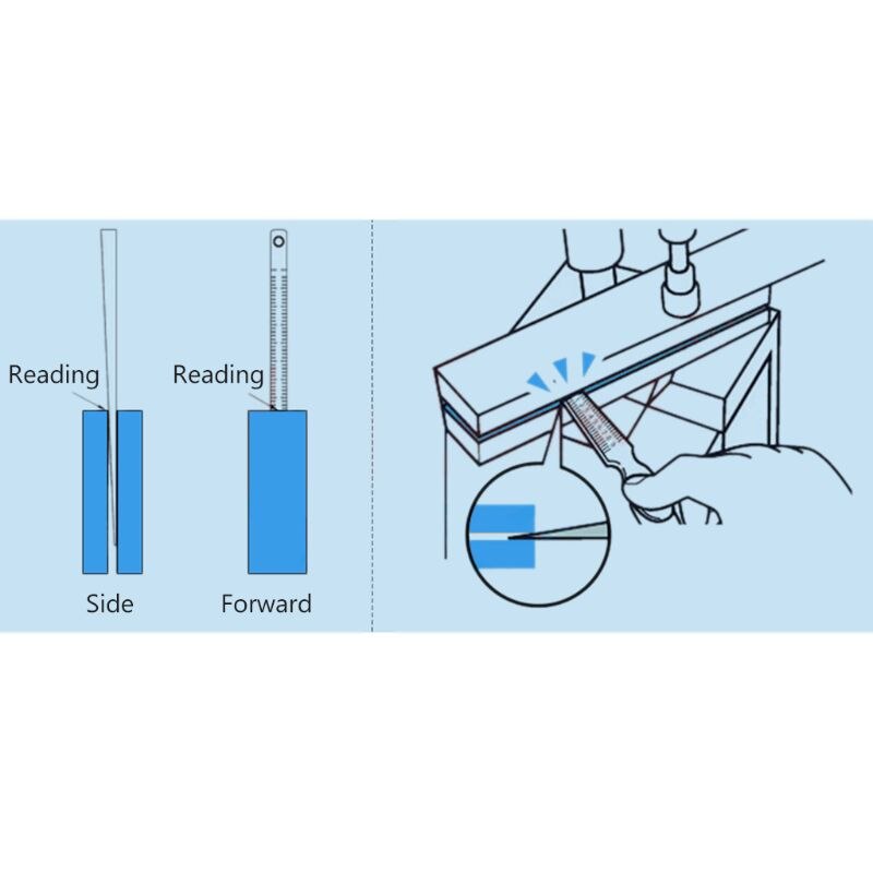 1-15mm 0.5-10mm 0.4-6mm klin szczelinomierz miernik pękać płaskość układ wstaw klin miernik spawanie stożek narzędzie robić pomiaru zacisk