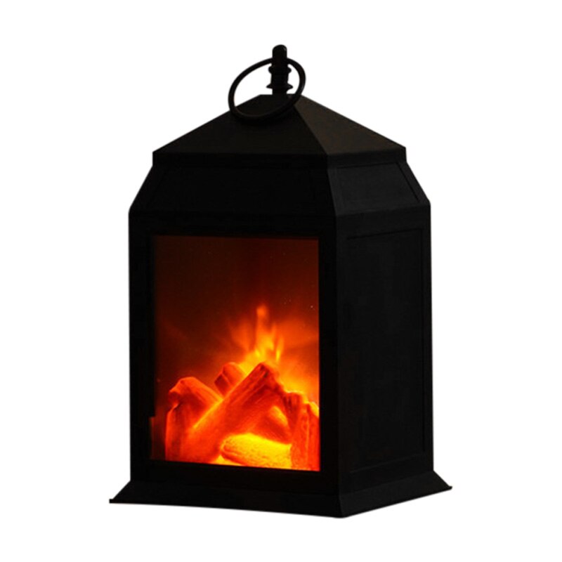 Chimenea de simulación de luz Led de estilo nórdico, ornamento de Navidad para decoración del hogar, DTT88
