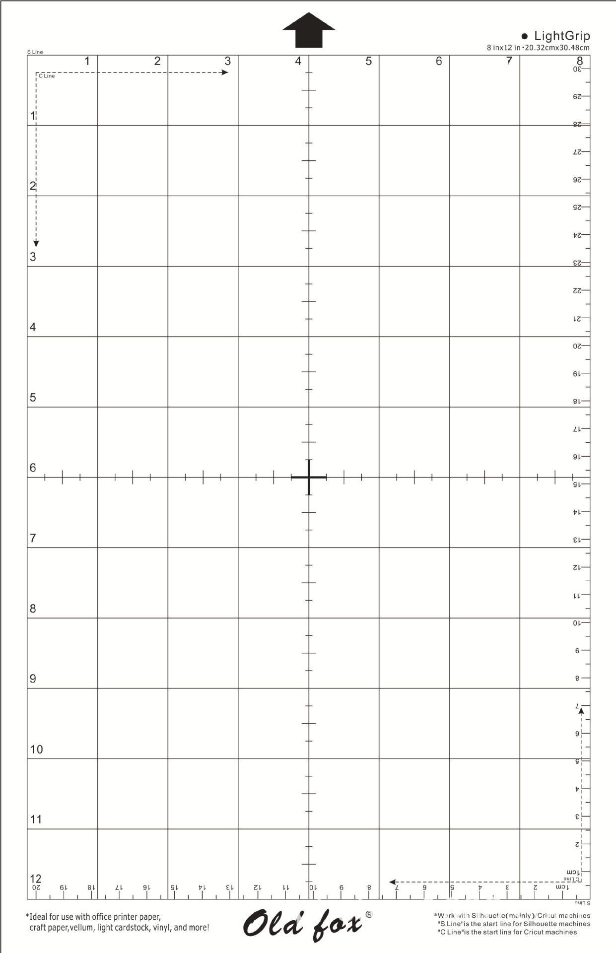 Replacement Cutting Mat Transparent Adhesive Mat Pad with Measuring Grid 12*24-Inch for Silhouette Cameo Plotter Machine
