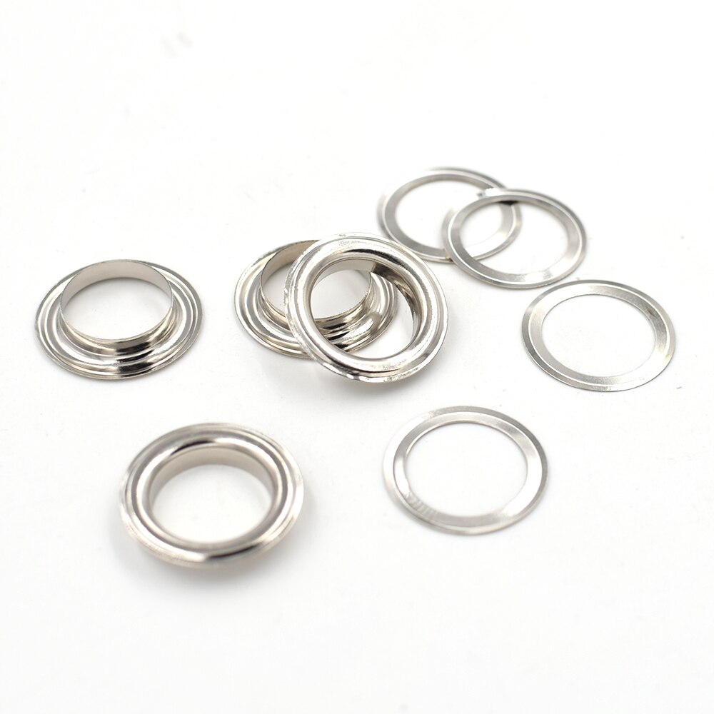 (50pieces/lot) inner diameter 17mm metal Eyelets Shoebox holes Canopy cloth drawstring holes Silver rivets Sewing repair