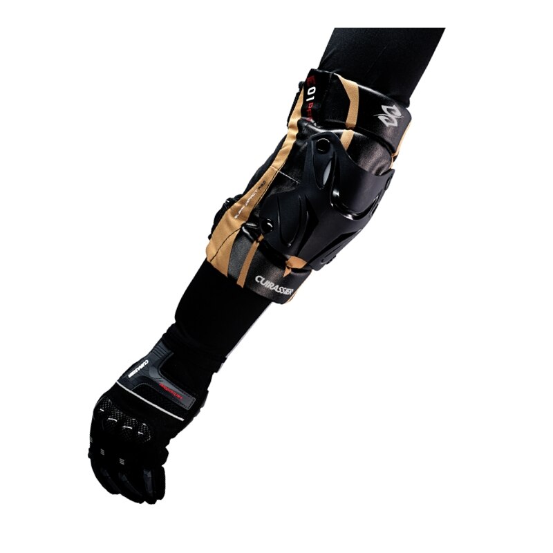 Cuirassier Kneepads Motorcycle Elbow Protector Motocross Riding Elbow Pads Motorcycle Knee Protector Kits Motorcycle Equipment: E01-3-Desert yellow