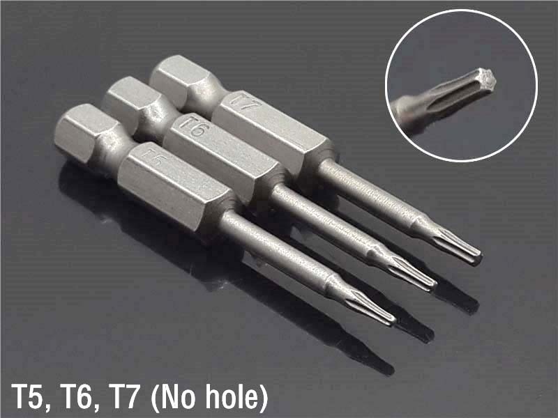 1Pc Security Bit Set Tamper Proof Screwdriver Drill Bit Screw Driver Bits Hex Torx Flat Head 1/4" Driver Bits Hand Tools T5 -40