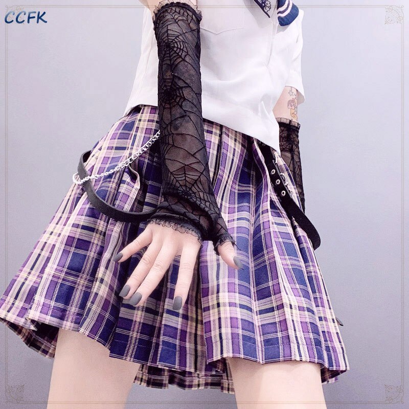 E-dziewczynka Harajuku punk czarny pająk sieć rękawiczki bez palców Cosplay kobiety gotyckie koronki siatki rękawiczki Halloween grunge Emo akcesoria