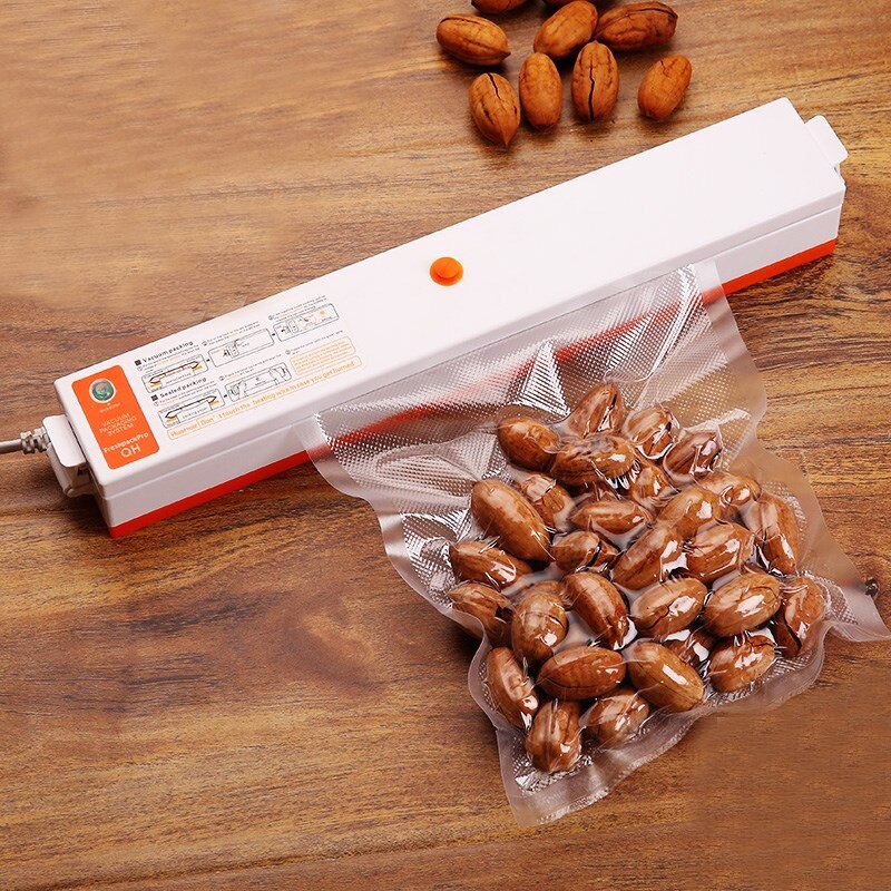 220V/110V Household Food Vacuum Sealer Packaging Machine Family Kitchen Tool Sealer Vacuum Packer Including 10Pcs bags Packaging