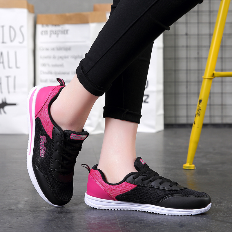 Tenis Feminino Women Tennis Shoes Lace-Up Massage Sport Female Sneakers Light Breathable Flats Outdoor Antiskid