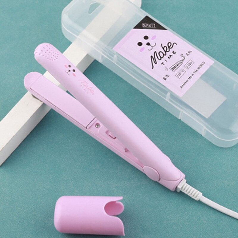 Mini hår krølltang 20w splint dobbeltbruk rette hår krøller frisør med eu plugg frisør