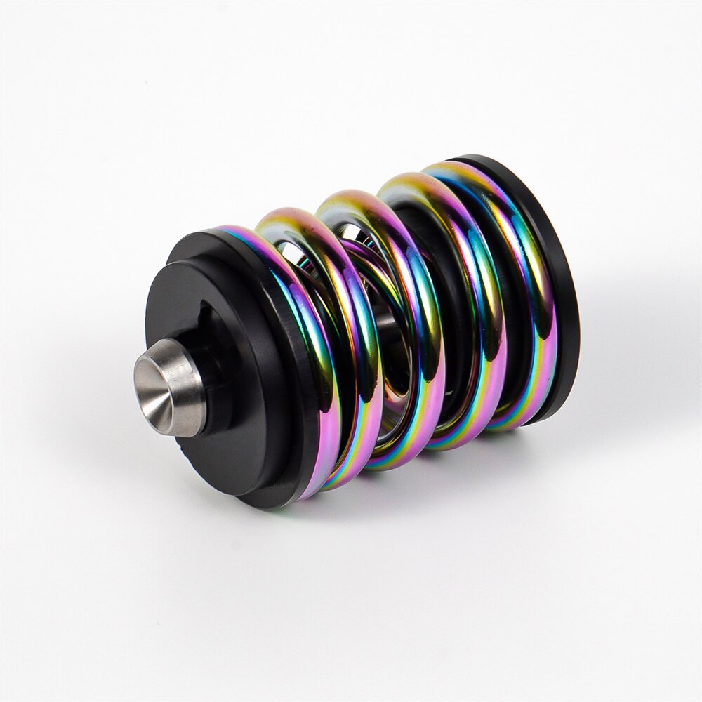 CNC Rear Shock Absorber Folding Bike Suspension Spring BMX Titanium Axle Spring For Brompton: Rainbow