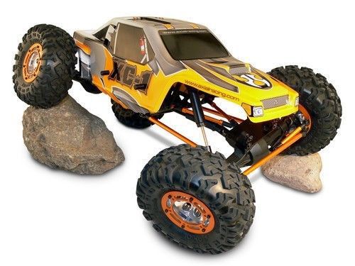 Orange Body RC Axial AX10 SCX10 Rock Crawler Truck AX4020 1/10 Scale HSP Redcat