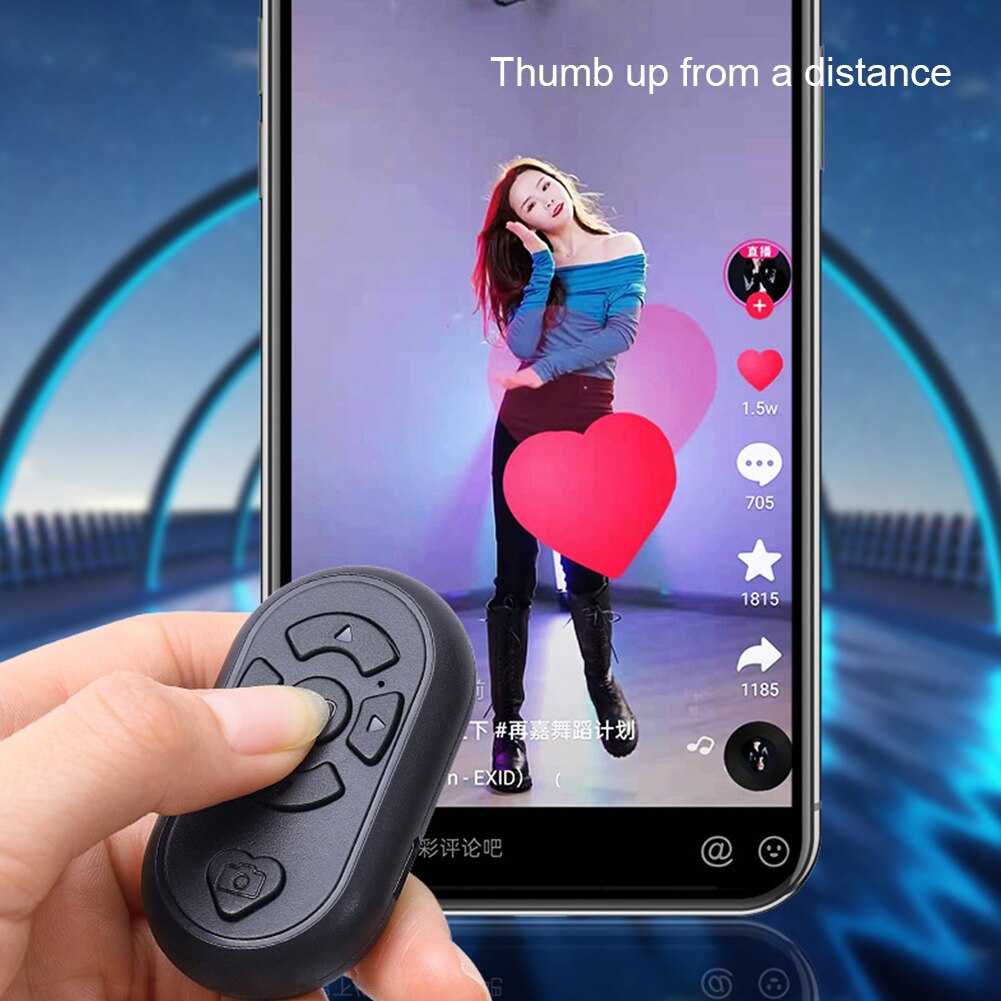 Botón de Control remoto recargable compatible con Bluetooth, controlador inalámbrico de carga tipo C, obturador de Selfie de vídeo para Android e ios