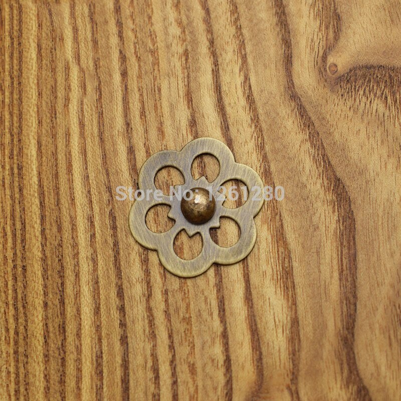 Pflaume Blüte Holz Tür Griff Kabinett Knopf Schrank Schublade Dekorative Stück Antike Diy ziehen Unterlegscheibe Furiniture Teil