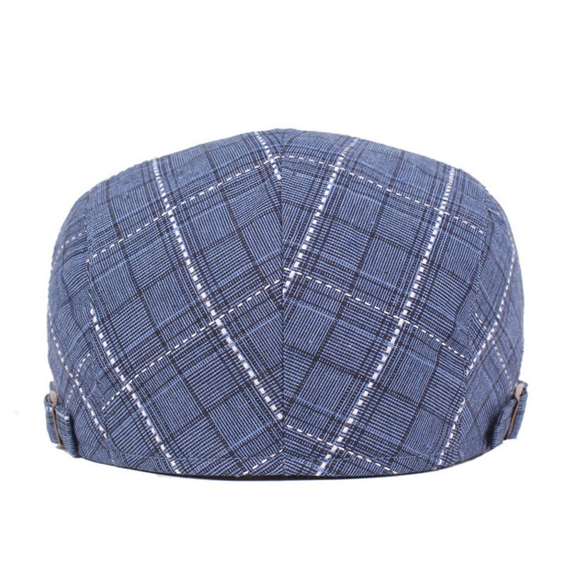 SLECKTON boina de cuadros gorra Casual mono tapa de planos Retro al aire libre viajes sombreros Unisex invierno sombreros para hombres y mujeres
