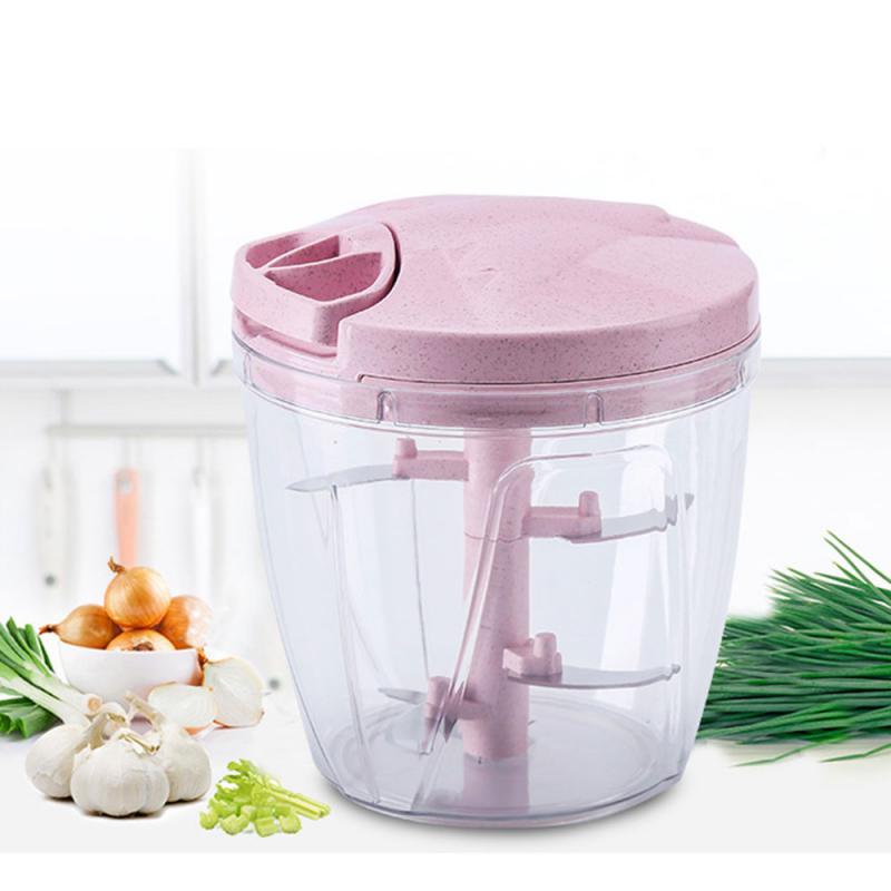 1 PC Manual Food Chopper for Vegetable Fruits Nuts Onions Chopper Hand Pull Mincer Multifunction Mixer Food Processor