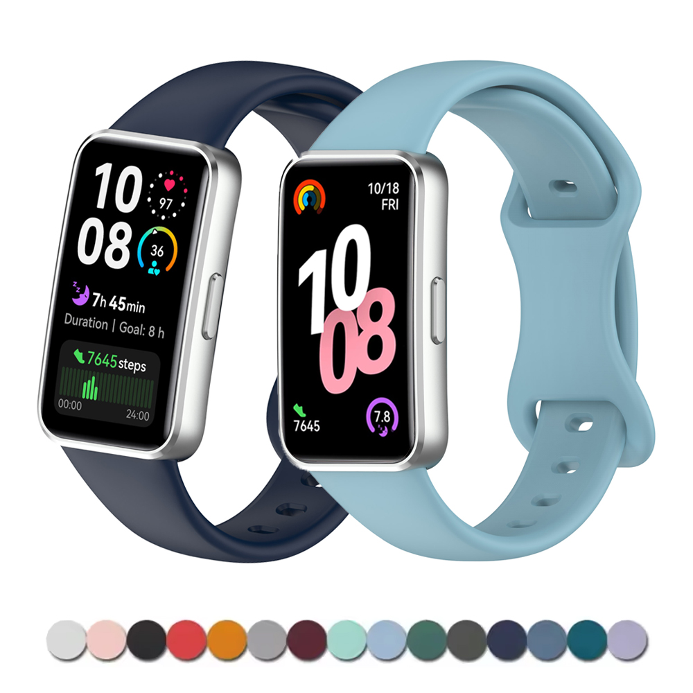 Silikonirannekkeet huawei band 10/9/8/ nfc-kellonrannekkeen lisävarusteet vaihtovyö urheilu pulseira correa huawei band 10 -ranneke