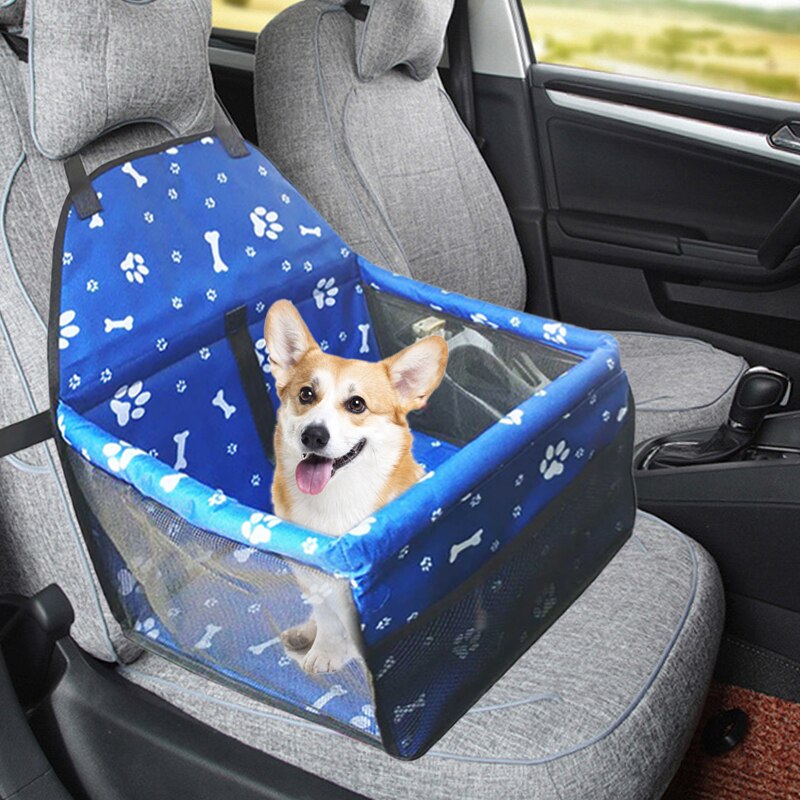Vandtæt kæledyr hund bil sæde dækning rejse hund transportør udendørs sikker hund bil sæde kurv kat hvalp taske rejse mesh hængende tasker  #1