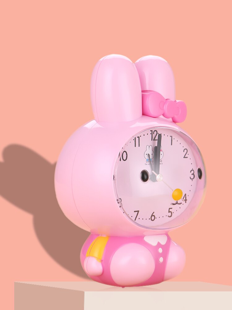 Children's Alarm Clock Special Cartoon for Students Can Speak Mute Night Light Sound, Super Large Intelligent Electronic