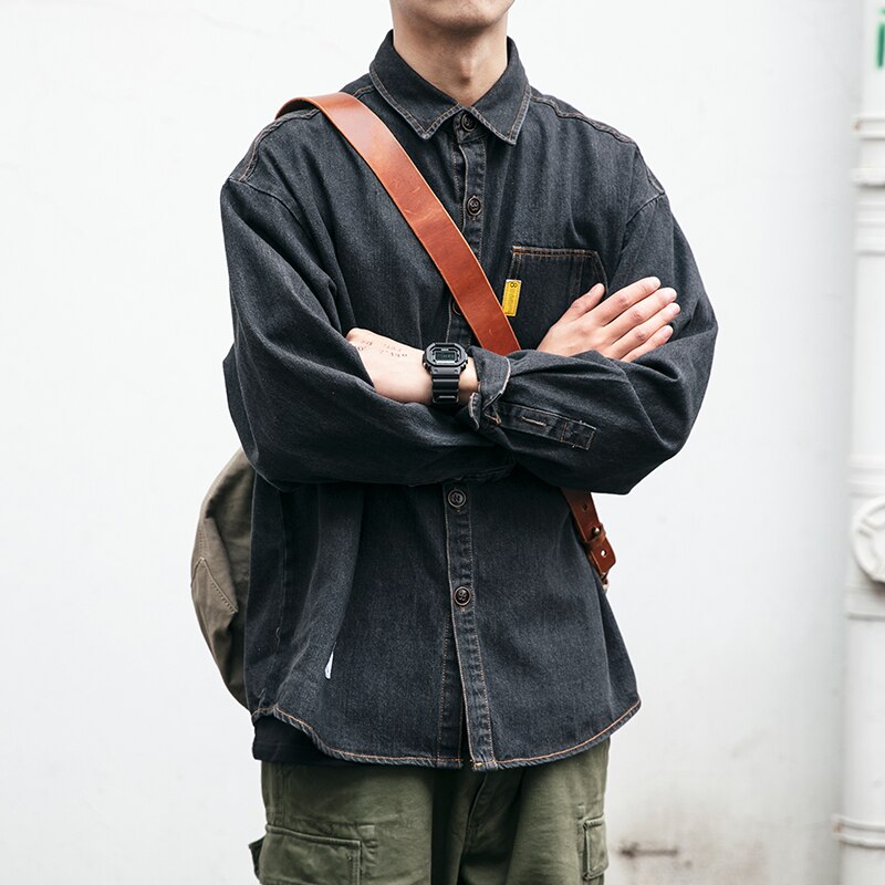 Chemise en Denim japonais, Streetwear de , manteaux de travail coréens pour hommes, vêtements à manches longues pour Couple, haut Harajuku, 2022