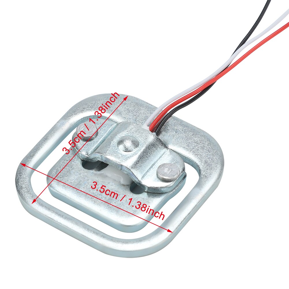 4Pcs 50kg/110lb Half-bridge Weighing Sensor 3-Wired Load Cell Electric Resistance Strain Gauge Aluminum Alloy Weighing Sensors